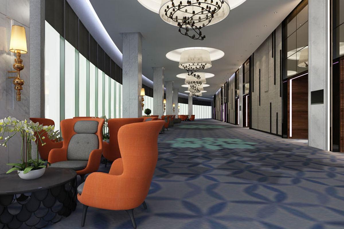Le Meridien Putrajaya Luaran gambar 3D interior rendering of a hotel lobby